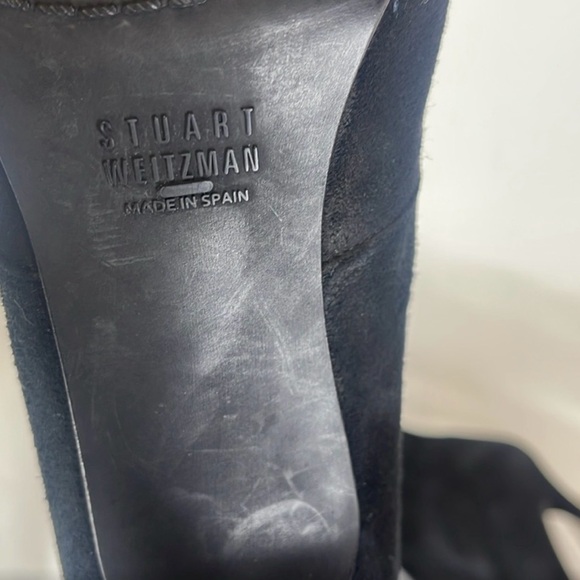 Stuart Weitzman tall shaft Boots- blk suede. excellent quality! - Picture 6 of 8